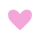 Pink heart shape on a white background from the TATUM LOUISE logo